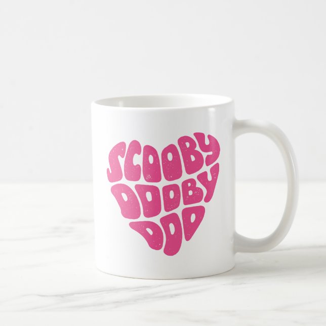 Scooby Dooby Doo Heart Coffee Mug (Right)