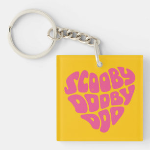 Scooby Dooby Doo Heart Keychain
