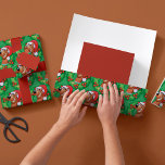 Scooby in Wreath Wrapping Paper<br><div class="desc">Wrap your gifts in festive fun with this cheerful wrapping paper featuring Scooby-Doo inside a holiday wreath. Perfect for fans of the classic Hanna-Barbera cartoon,  this vibrant and playful design adds a personal touch to your holiday gift-giving.</div>