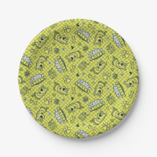 Scooby Snacks Galore Chequered Pattern Paper Plate