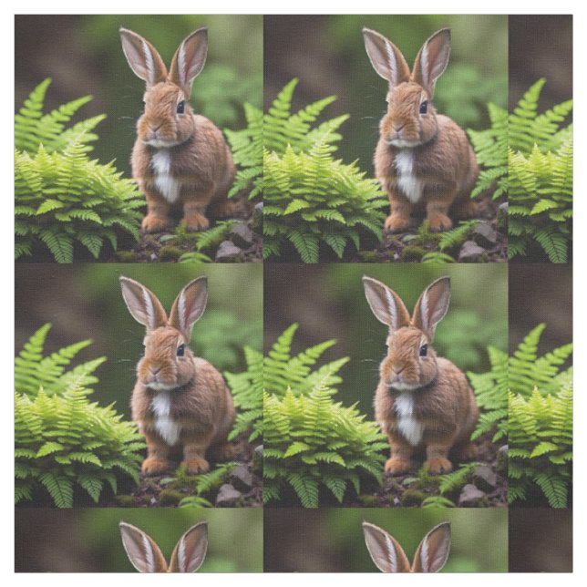 "Scooby the Dwarf Bunny: A Little Ball of Joy" Fabric (Swatch)
