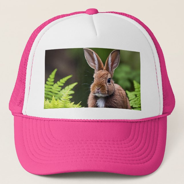 Scooby The Dwarf Bunny Rabbit, Truckers Hat (Front)