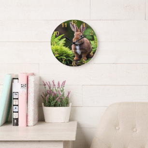 Scooby The Dwarf Bunny Rabbit, Wall Clock