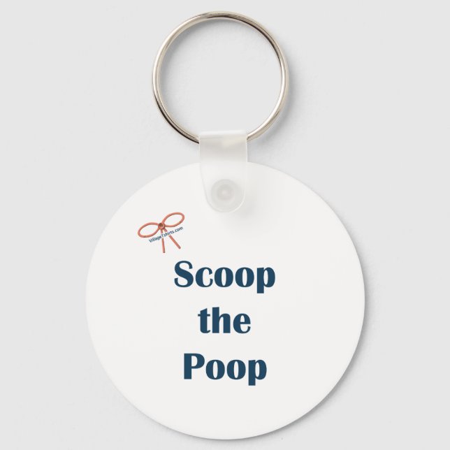 Scoop The Poop Reminders Keychain (Front)
