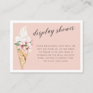 Scooped Up Bridal Shower Display Shower Enclosure Card