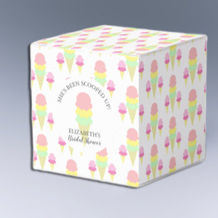 Scooped Up Ice Cream Bridal Shower Favor Box