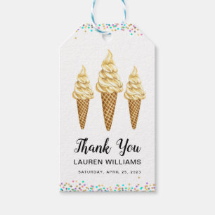 Scooped Up Ice Cream Bridal Shower Gift Tags