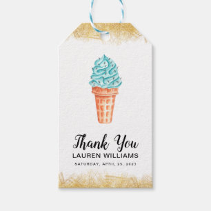 Scooped Up Ice Cream Bridal Shower Gift Tags
