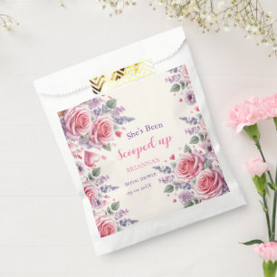 Scooped Up Watercolor Ice Cream Bridal Shower Favour Bag