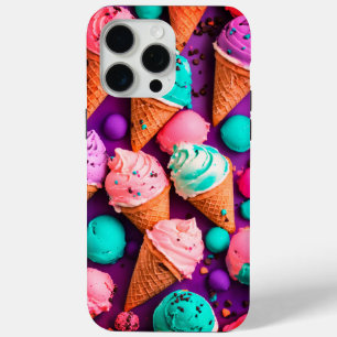 Scoops of Joy Realistic Ice Cream Cone Design  iPhone 15 Pro Max Case