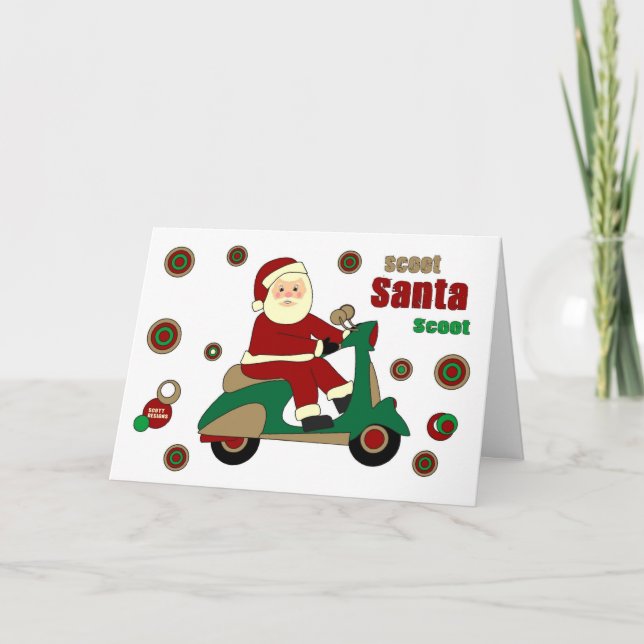 Scoot Santa Scoot Card (Front)