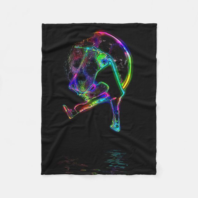 Scoot the Moon - Scooter Champ Fleece Blanket (Front)