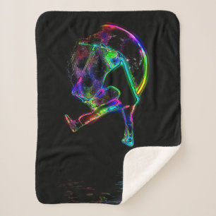 Scoot the Moon - Scooter Champ Sherpa Blanket