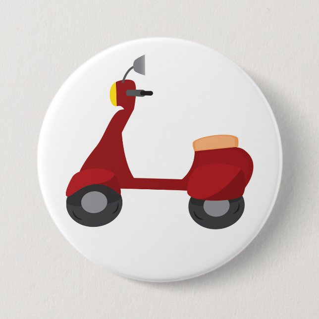 Scooter 3 Inch Round Button (Front)