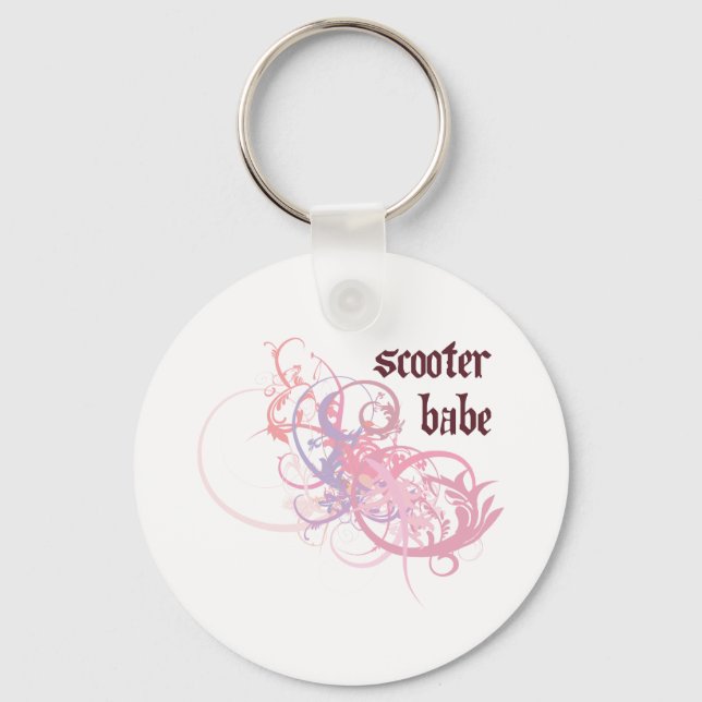 Scooter Babe Keychain (Front)