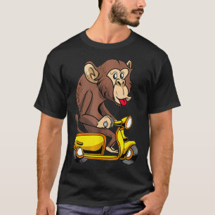 Scooter Bike Motorbike Scoot  Moped Monkey Scooter T-Shirt