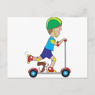 Scooter Boy Postcard