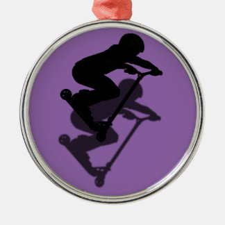 Scooter Boy - Stunt Scooter 5 Metal Ornament