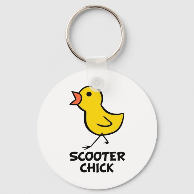 Scooter Chick Keychain (Front)