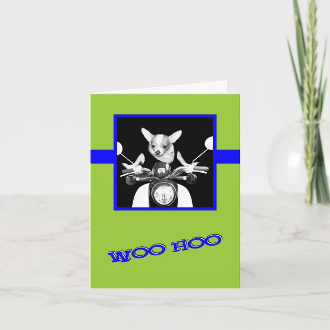 Scooter Chihuahua Card (Front)