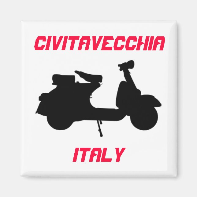 Scooter, Civitavecchia, Italy Magnet (Front)