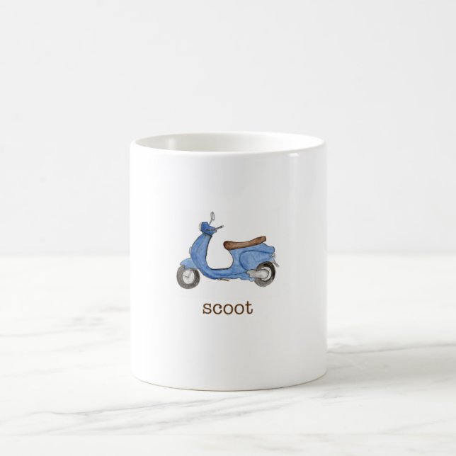 Scooter de bleu de tasse de PKM (Centre)