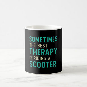 Scooter Driver Best Therapy Stunt Retro Vintage Coffee Mug