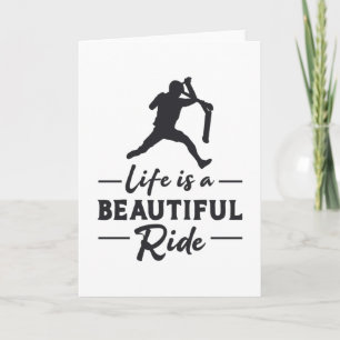 Scooter Driver Life Is A Beautiful Ride Retro Card