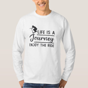 Scooter Driver Life Is A Journey Escooter Funny T-Shirt