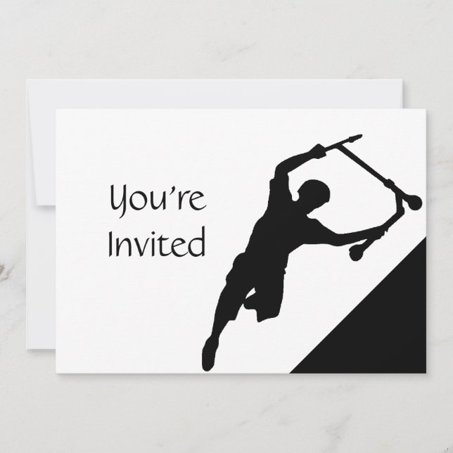 Scooter Fun Park Party Invite (Front)