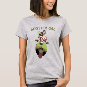 Scooter Gal, ajouter le texte T-shirt