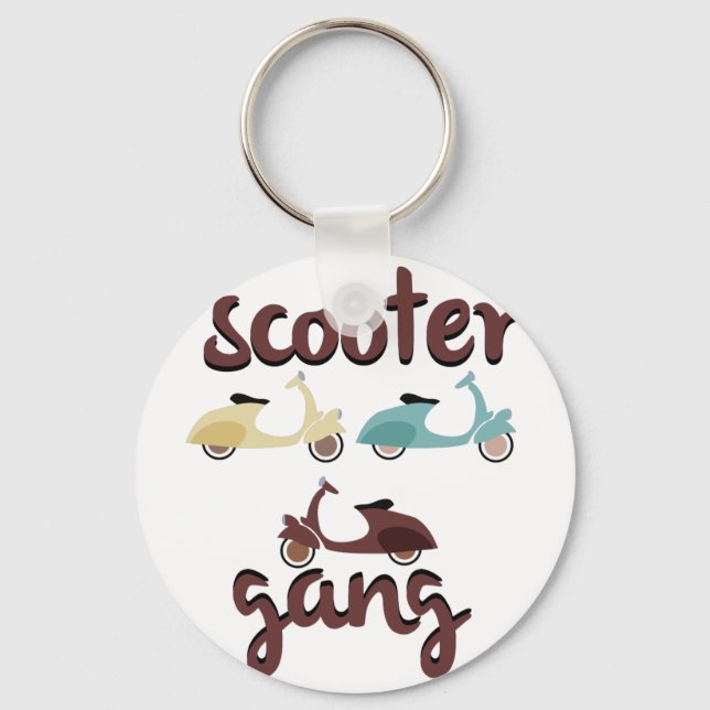Scooter Gang Keychain (Front)