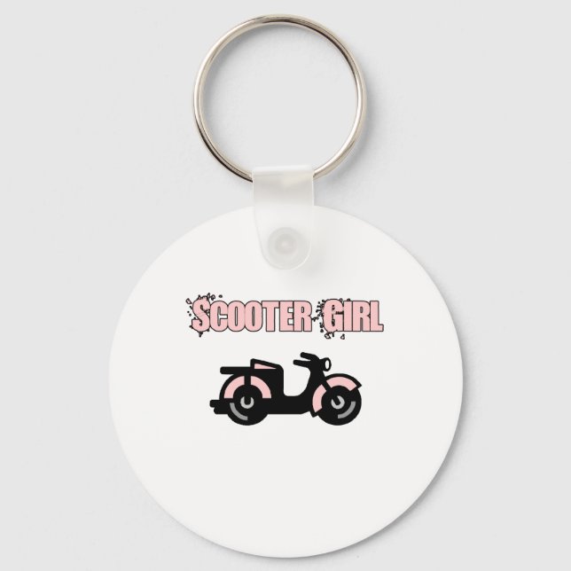 Scooter Girl Keychain (Front)