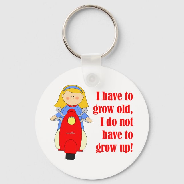 scooter girl keychain (Front)