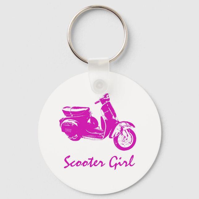 Scooter Girl Keychain (Front)