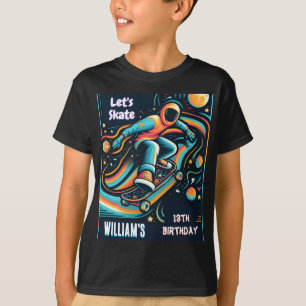 Scooter Jump Zone Skateboarding 13th Birthday T-Shirt