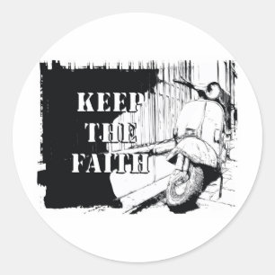 Scooter Keep the Faith Classic Round Sticker