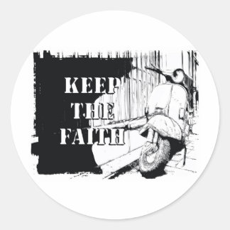 Scooter Keep the Faith Classic Round Sticker