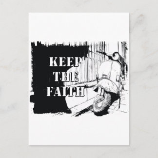 Scooter Keep the Faith Postcard