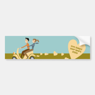 scooter love Bumper Sticker