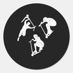 Scooter Master Classic Round Sticker