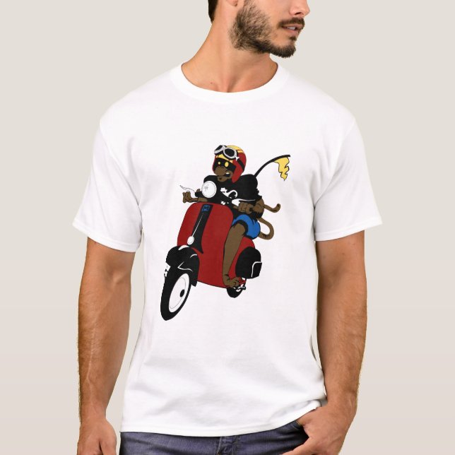 Scooter Monkey T-Shirt (Front)