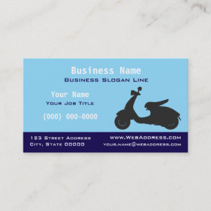 Scooter / Moped / Vespa-Style Powersports Business Card