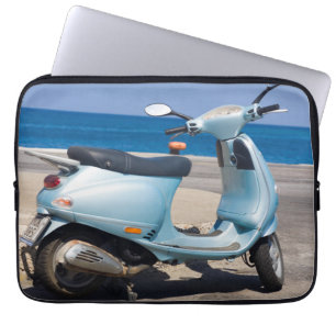 Scooter On The Beach Ephesus, Turkey Laptop Sleeve