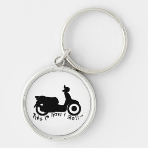 Scooter or E-Bike - This is how I Roll! Keychain