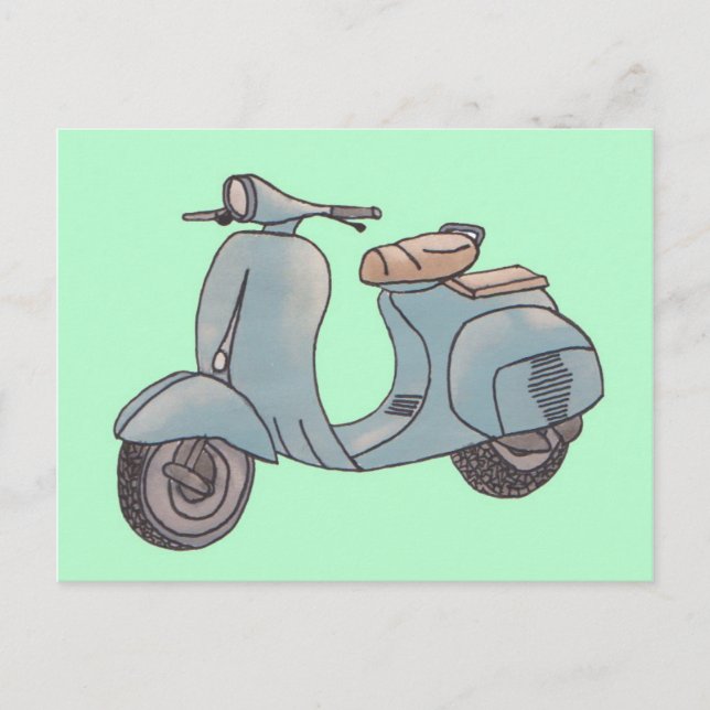 Scooter postcard (Front)