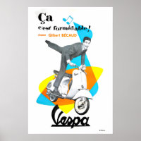 Scooter Poster Motor Scooter Art Retro Print