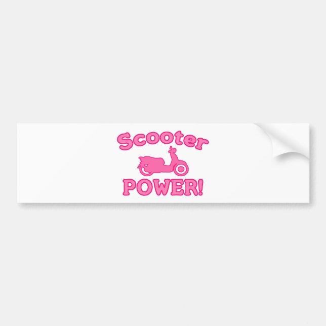 Scooter POWER! Bumper Sticker (Front)