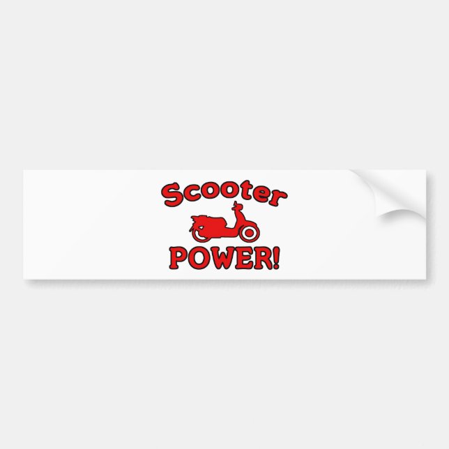 Scooter POWER! Bumper Sticker (Front)