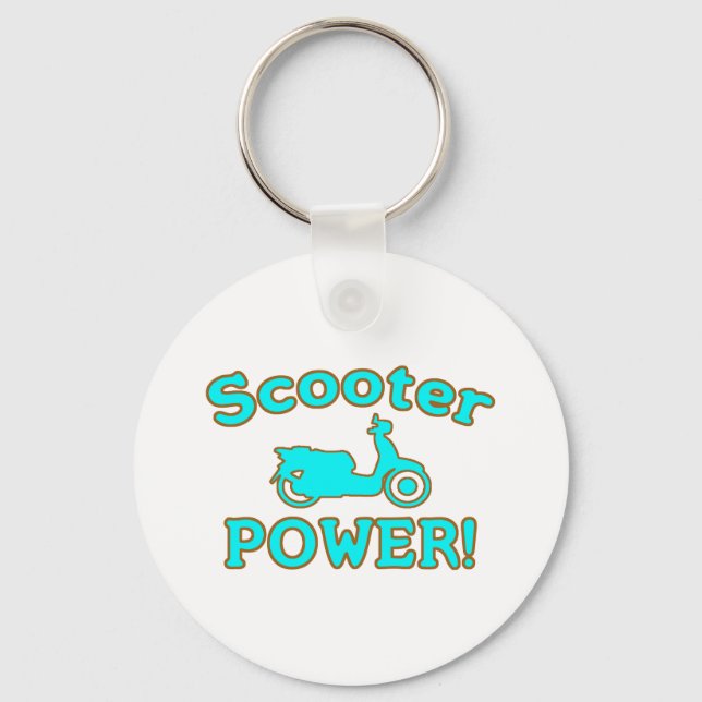 Scooter POWER! Keychain (Front)